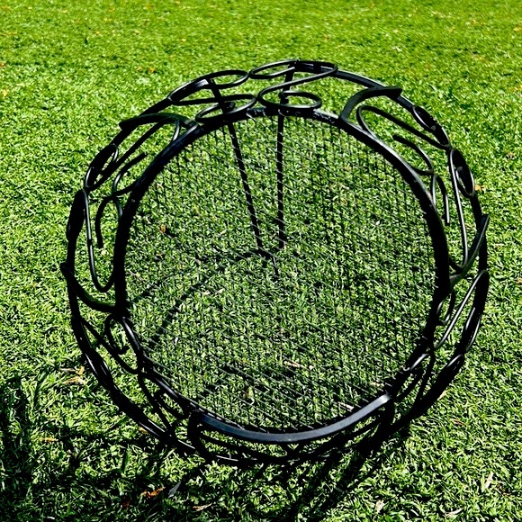 Black Scroll Banana Holder with Fruit Basket - Picture 7 of 8